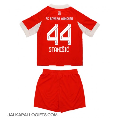 Bayern Munich Josip Stanisic #44 Koti Peliasu Lasten 2025-26 Lyhythihainen (+ Lyhyet housut)